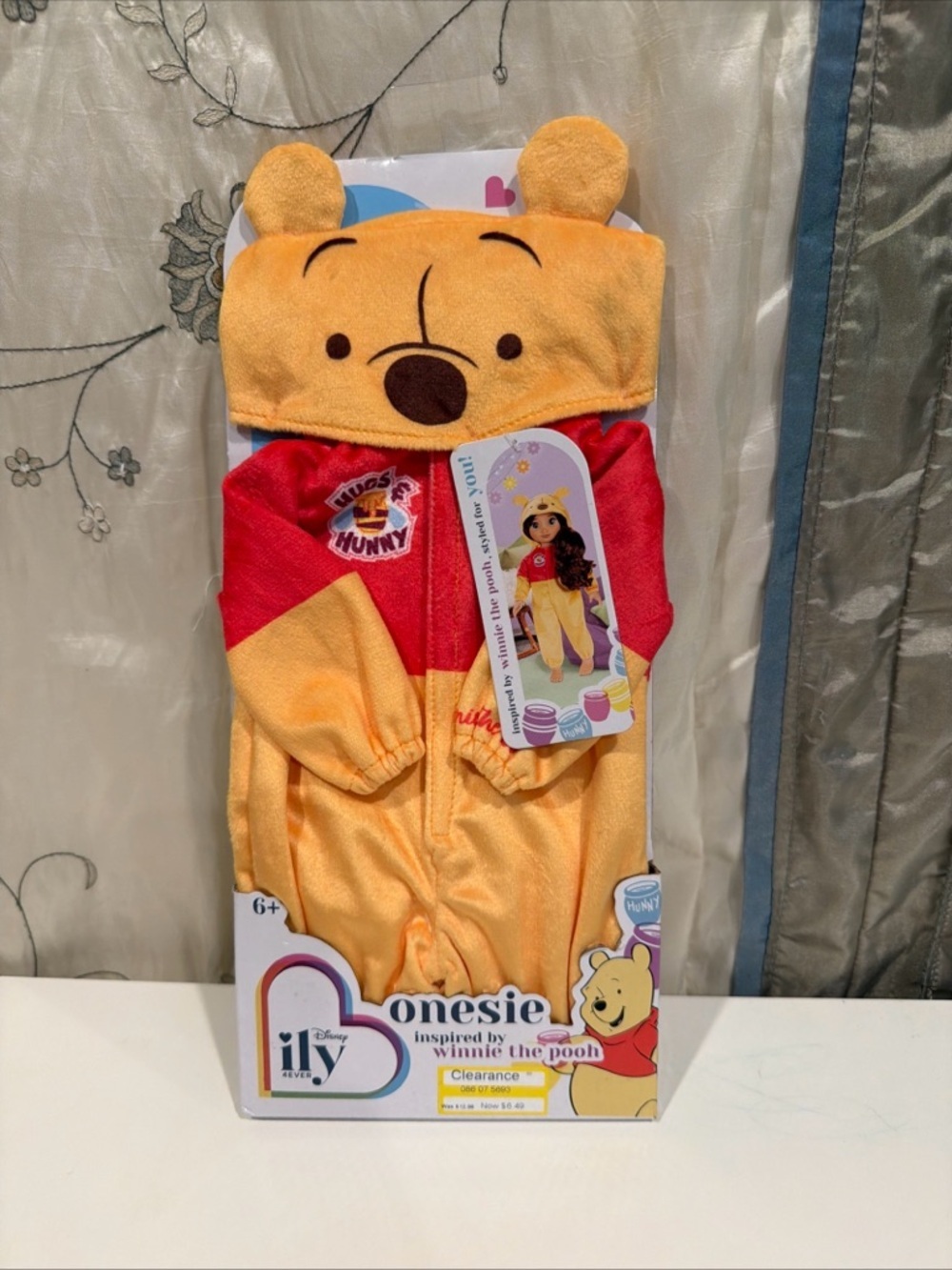 DISNEY ILY 4EVER ONE PIECE PAJAMA SET HOODIE 18" DOLL WINNIE THE POOH - Picture 2 of 10